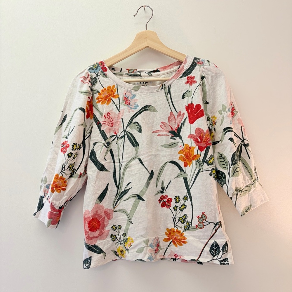 GARDEN PUFF SLEEVE SWEATSHIRT